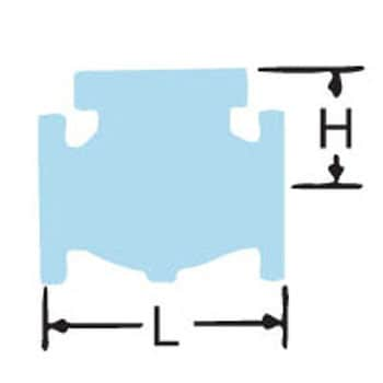 10K ダクタイル鋳鉄製スイングチェッキバルブ(フランジ形) 東洋バルヴ