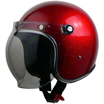 HOT SALE限定リード工業 LEAD MURREY MR-71 シールド付き ジェットヘルメット　ブラックラメ　新品 ヘルメット