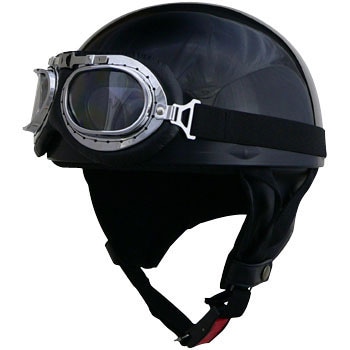 half helmet with glass