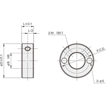 セットカラー 2穴付タイプ 岩田製作所