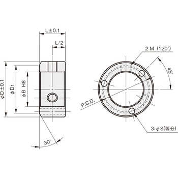 セットカラー 3穴付タイプ 岩田製作所