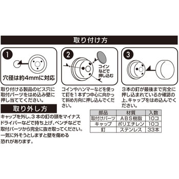 石こうボード用ピンパーツセット ハイロジック