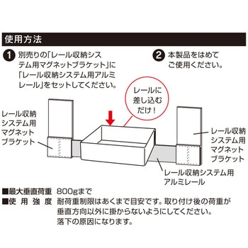 レール収納システム用オプションパーツ ボックス ハイロジック