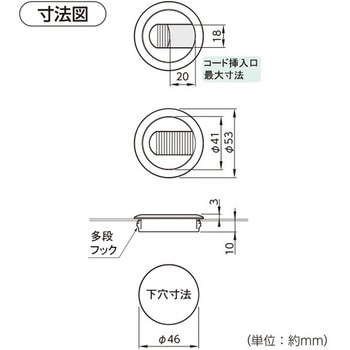 配線グロメット スチール用 ハイロジック