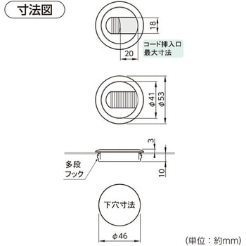 配線グロメット スチール用 ハイロジック