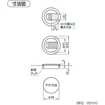 配線グロメット スチール用 ハイロジック