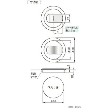 配線グロメット スチール用 ハイロジック