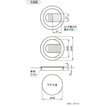 配線グロメット スチール用 ハイロジック