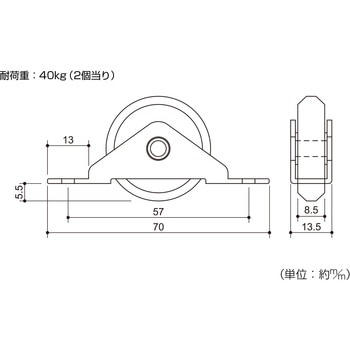 静音高機能戸車 ハイロジック