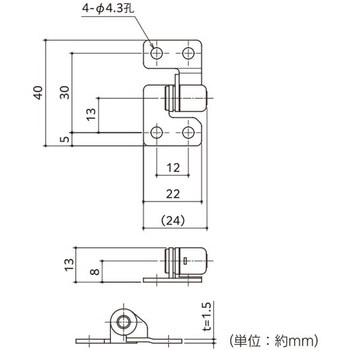 ステンレストルクヒンジ ハイロジック