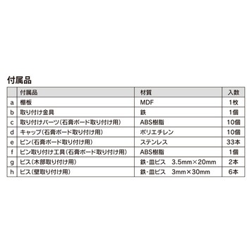 棚受け金具が見えない棚 ハイロジック