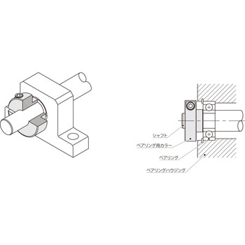 スリットカラー Br用ロング 無電解ニッケルメッキ 岩田製作所