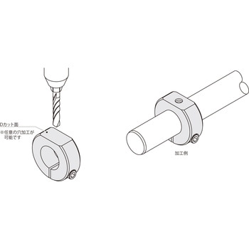 スリットカラー Dカットネジ無タイプ 岩田製作所