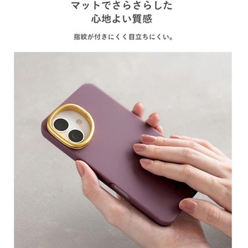 [iPhone 15/14/13専用]salistyカメラホールスタンド 耐衝撃ハードケース salisty
