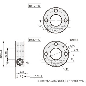 クサビカラー 3ネジ穴付タイプ 岩田製作所