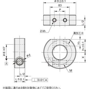 クサビカラー Dカットネジ付タイプ 岩田製作所