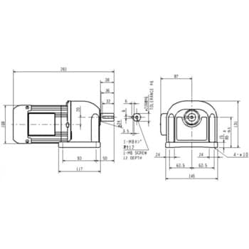 GM-S-0.2KW-1/100 ギヤードモータ(GM-Sシリーズ) 0.2KW 1台 三菱電機