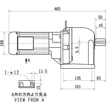 ギヤードモータ(GM-Sシリーズ) 0.2KW 三菱電機