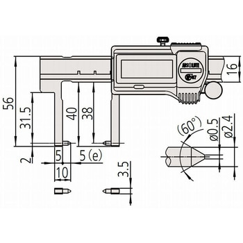 デジマチックノギス+インプットツール(RS-232C)セット Mitutoyo(ミツトヨ)