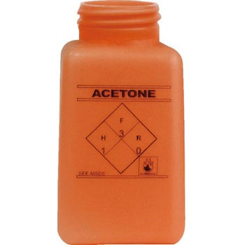 ボトル(ACETONE) オレンジ 静電気拡散性 DESCO