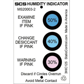 湿度表示カード 相対湿度30% 40% 50% DESCO