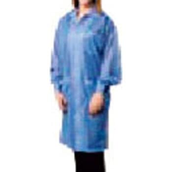 LABCOAT KNITTED CUFFS BLUE DESCO