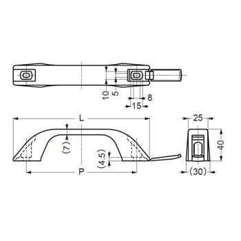 プラスチックハンドル WB-902357 LAMP(スガツネ)