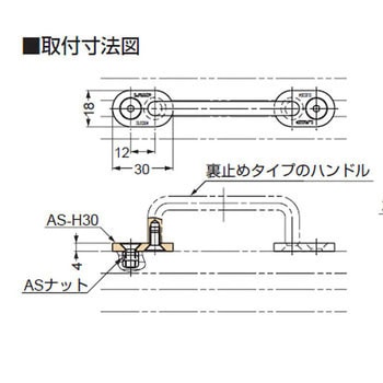 ハンドル用ブラケット AS-H30 LAMP(スガツネ)