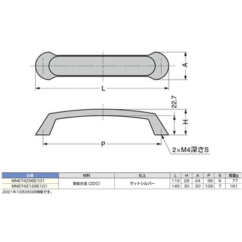 ハンドル MN674Z型 LAMP(スガツネ工業)