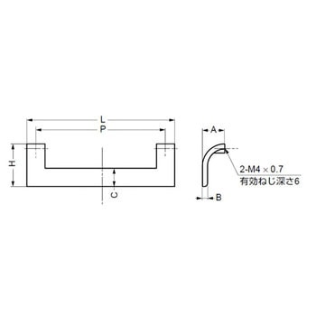 ハンドル MN786Z型 - LAMP(スガツネ工業)
