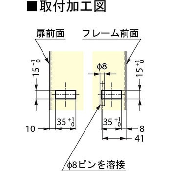 スライドドア用ラッチハンドル 280-90型 ブラケット LAMP(スガツネ)