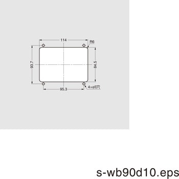 WB-900408 ステンレス鋼製 フラップラッチ WB-900408 1個 スガツネ