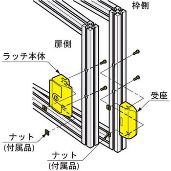 565-9602-D ラッチ錠 565-96型 スガツネ(LAMP) 同番(DS200) - 【通販