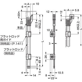 フラットロッド用エンドテーパーキャップ 8 2403型 スガツネ Lamp ラッチ ファスナー 通販モノタロウ 8 2403 3 0025