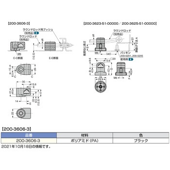 ラウンドロッド用ガイド 200-36型 LAMP(スガツネ)