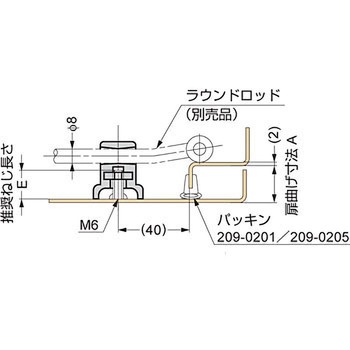 ラウンドロッド用ガイド 200-36型 LAMP(スガツネ)