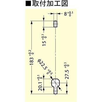 クォーターターン付ハンドル 413-9301型 LAMP(スガツネ工業)