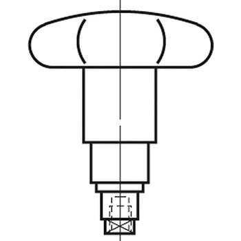 クォーターターン用 スターノブ LAMP(スガツネ)