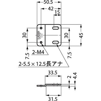 ステンレス鋼製ブラケット AS-JM-45D LAMP(スガツネ)