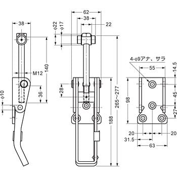 TF804TLC 超強力ロック解除防止機構付ファスナー TF804TLC スガツネ