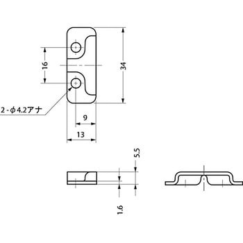 受金具 P100H型 LAMP(スガツネ工業)