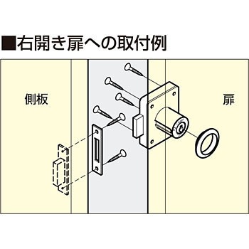 7810-36NI-B(6810-36-B) ミリオンロック 面付シリンダー錠 7810