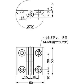 270°開き面付丁番 218型 LAMP(スガツネ工業)