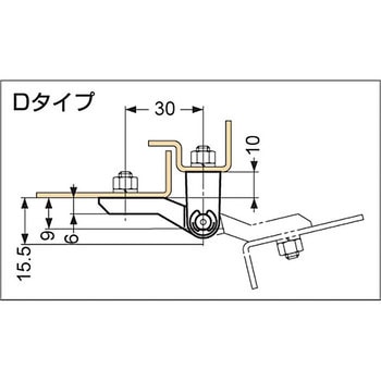 180°開き丁番 217-91型(Dタイプ) LAMP(スガツネ)