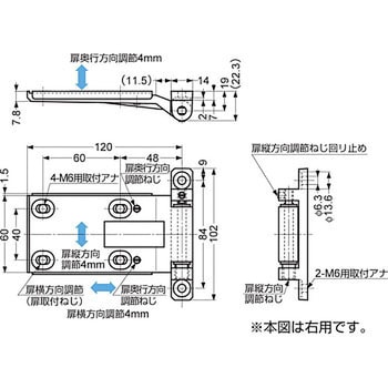 180°開き調整丁番 217-94型 LAMP(スガツネ工業)