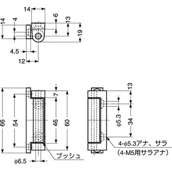 180°開き丁番 217-93型 - LAMP(スガツネ工業)