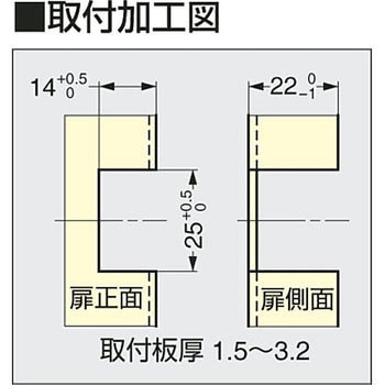 180°開き抜き差し丁番 212-95型 LAMP(スガツネ)