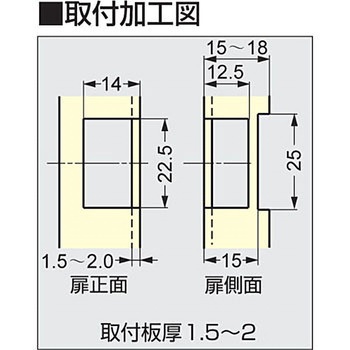 180°開き抜き差し丁番 212-90型 LAMP(スガツネ工業)