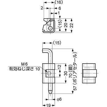 180°開き抜き差し丁番 212-95型 LAMP(スガツネ)