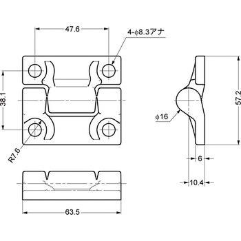 トルクヒンジ MH14型 LAMP(スガツネ工業)